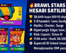 Bravl stars hesabı satiram