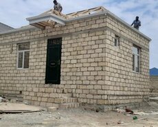 kreditlə 2 otaqli həyət evi