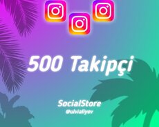 İnstagram 500 Real Takipçi, düşüş Yoxdur Bot Deyil