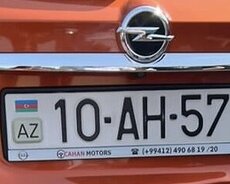 10 Ah 571 Qeydiyyat nişanlı avtomobil nömrəsi