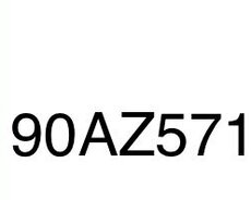 90 Az 571 Qeydiyyat nişanı