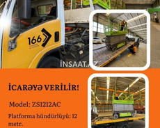 Zoomlion Zs1212ac model akkumulyatorlu qaldırıcı platforma