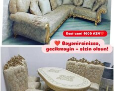 Divan və stol stul desti