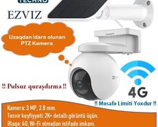 Günaş panelli ptz kamera