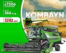 Dağda işləmək funksiyalı Alman kombaynı Deutz Fahr c7206 Dövlət