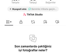Tiktok hesabı satılır