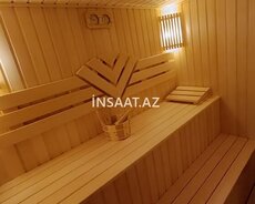 Sauna tikintisi, saunaların yığılması