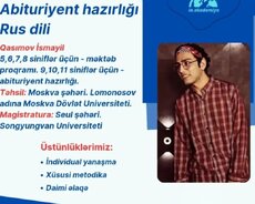Rus dili. Abituriyent hazırlığı