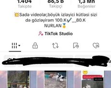 Tiktok səhifəsi