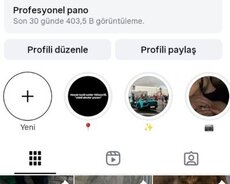 Instagram Sehife satılır 144k