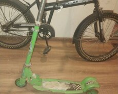2 velosiped və 2 skuter satılır təcili
