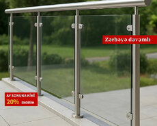 Şüşə məhəccər - Zərbəyə davamlı