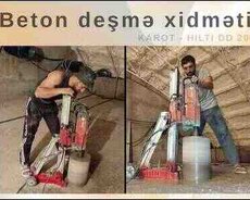 Beton deşmə xidməti