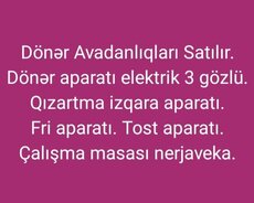 Dönərxana üçün avadanlıqlar satılır