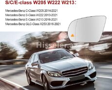 W205 W213 W222 Yan güzgü şüşəsi Mercedes