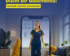 Təmizlik işləri görürəm