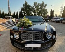 Bentley Mulsanne Black kirayə bey gelin maşıni