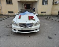 Mercedes Sclass w221 kirayə gelin maşıni