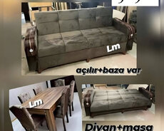 Divan + Masa dəsti