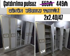 Altı qapılı dolablar təmiz laminatla