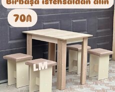 Stol + 4 taburetka