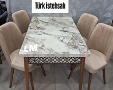 Masa + 4 stul dəsti