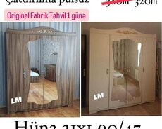 4 qapılı dolab (fabrik istehsalı)