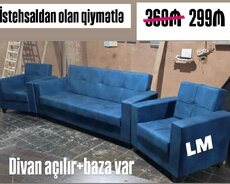 Divan + 2 kreslo desti