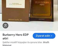 Burberry Hero 100 ml, bağlı qutu