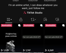Tik Tok 630 takipcili hesab