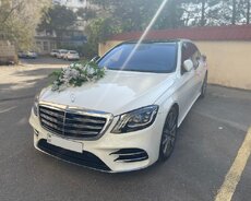Gelin maşın icarəsi Mercedes Sclass