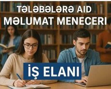 Tələbələrə ofis daxili is təklifi