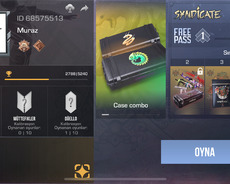 Stendoff hesabı satıram 79 lv qırmızı skinlər var