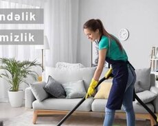 Təmizlik işləri görürəm