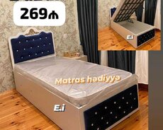 Bazalı Tək Nəfərlik Çarpayı