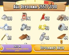 Hayday hesabı
