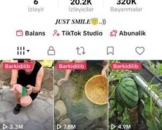 Tik tok hesabı 20k