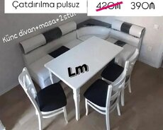 Masa + divan desti (metbex üçün)