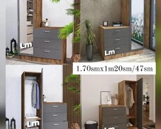 Dəhliz dolabı təmiz laminatla