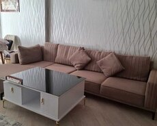 Divan və jurnal stolu dəst