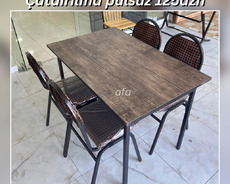 Kafe, bağ, mətbəx üçün masa destleri