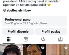 15k İnstagram Səhifəsi
