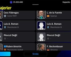 Efootball Hesabı 108 Messili Hesab
