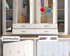 Altı qapılı dolablar təmiz laminatla