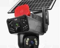 4G Sim kartlı Solar 360 FHD kamera 12MP, 4K+64GB