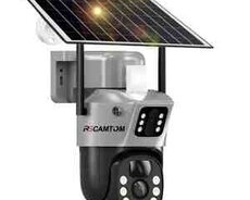 4G Sim kartlı Solar 360 FHD kamera 12MP, 4K+64GB