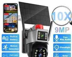 4G Sim kartlı Solar 360 FHD kamera 12MP, 4K+64GB