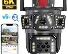 Wi-Fi PTZ Kamera 360FHD 12MP, 4K+64GB