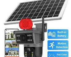 4G Sim kartlı Solar 360 FHD kamera 12MP, 4K+64GB