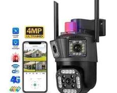 Wi-Fi PTZ kamera 360FHD 8MP, 4K+64GB